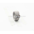 Fashion CZ Stone Crystal Stainless Steel Mesh Ring